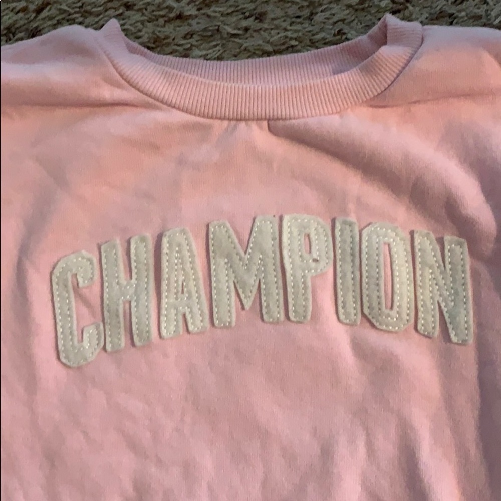 pink champion sweater